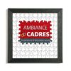 cadre noir plexi puzzle