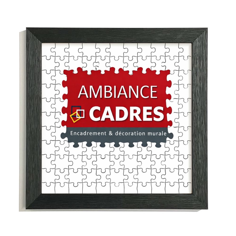cadre noir plexi puzzle