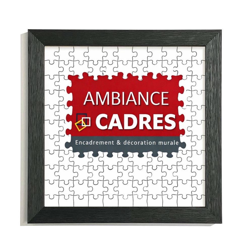 cadre azura noir verre puzzle