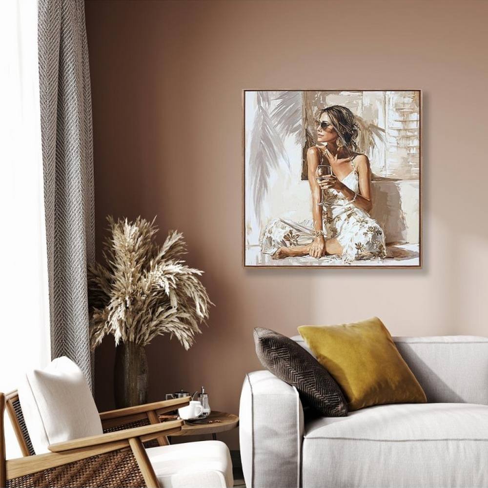 decoration bureau toile encadree