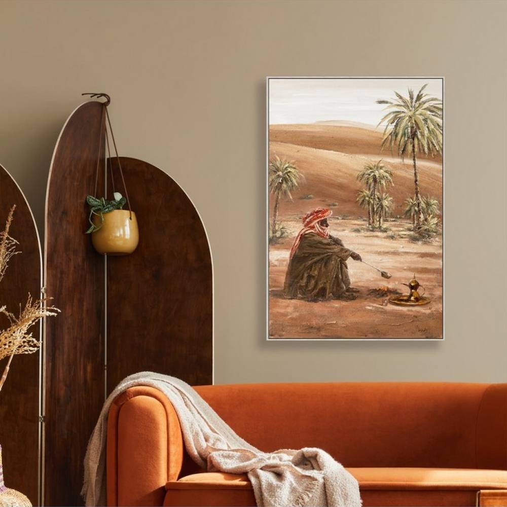 décoration salon chaleureux bohème