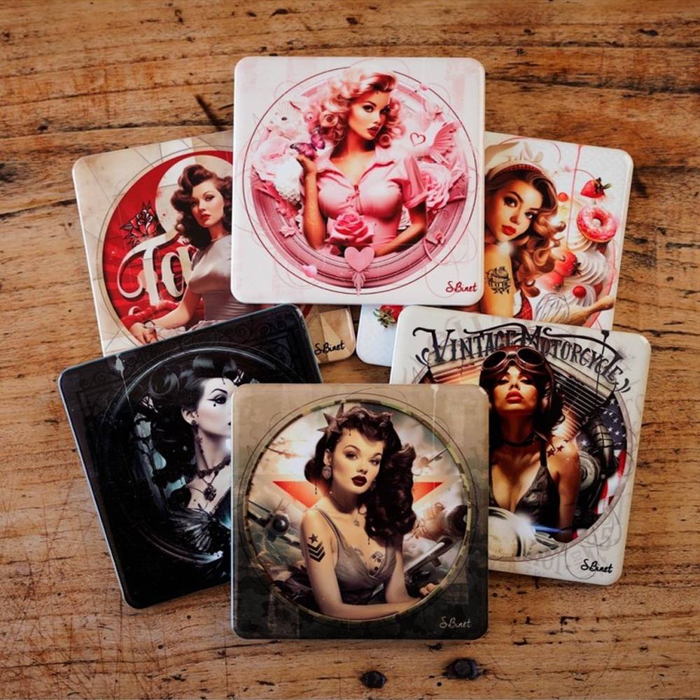 Sous-Verres Pin-Up Sylvain Binet