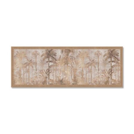 Tableau Jungle Palmier Beige