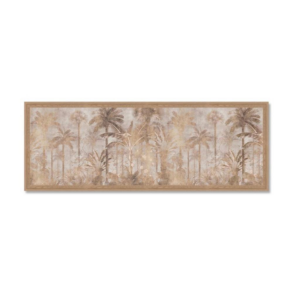 Tableau Jungle Palmier Beige