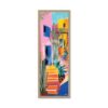 Tableau Moderne Village Multicolore