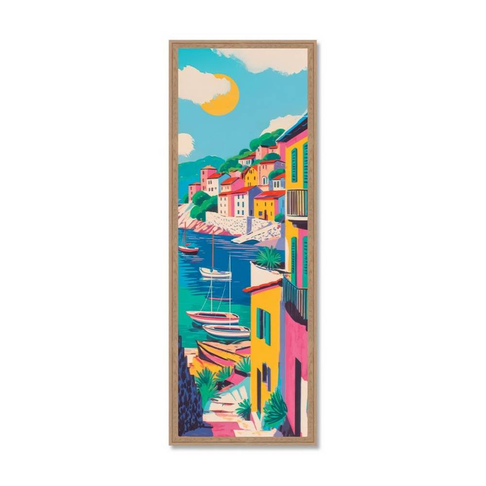 Tableau Paysage Port Coloré Orya