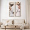 Tableaux Femmes Dos Robe Blanche Duo