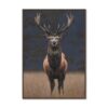toile_cerf_encadree_decoration_murale_cadre_bois_fonce_animal_foret_03.3533 Toile Cerf Encadrée Décoration Murale