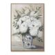 Toile Déco Pot Fleurs Blanches