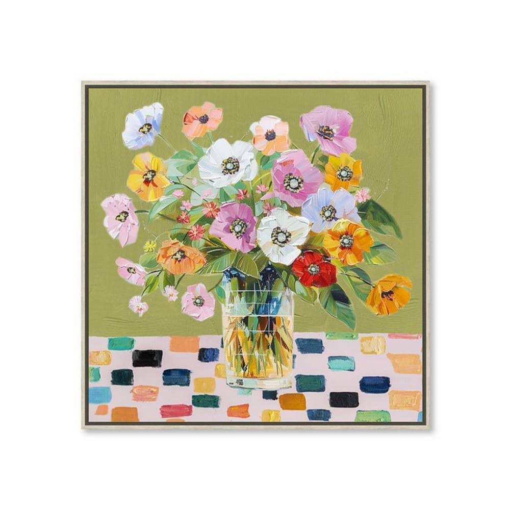 Toile Décorative Bouquet Fleurs Champêtre