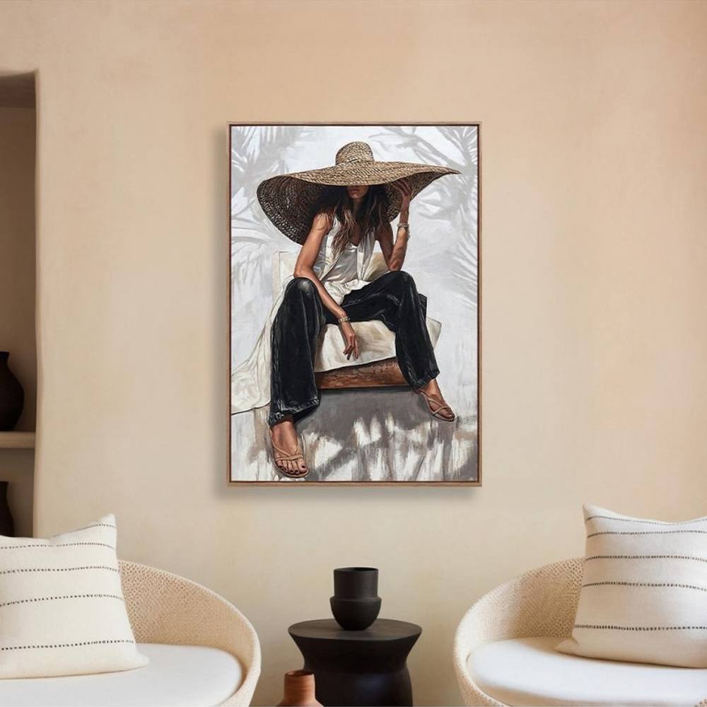 toile encadrée décoration salle attente