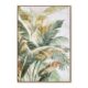 Toile Encadrée Feuilles Exotiques Bananier
