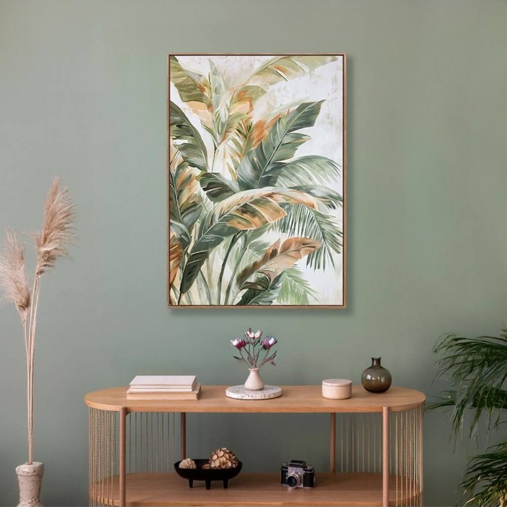 toiles feuilles bananier tropicales