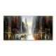 Toile Pano Contemporaine Ville Encadrée