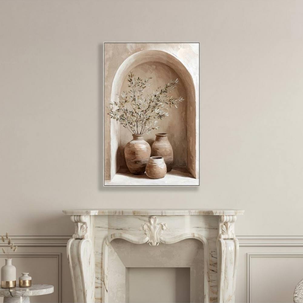 toile pot de fleurs terre cuite alcôve