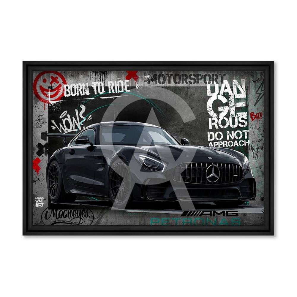 tableau_amg_mooneyes_rubix_mercedes_noire_voiture_design_classe_motorsport tableau AMG Mooneyes