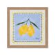 Cadre Citron Fond Bleu Orya
