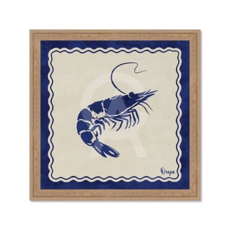 Cadre Crevette Bleue Orya