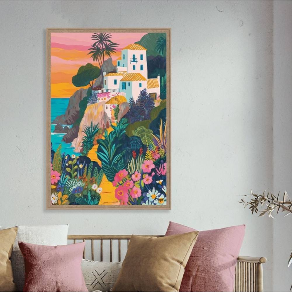 Cadre Décoratif Vue sur la Colline