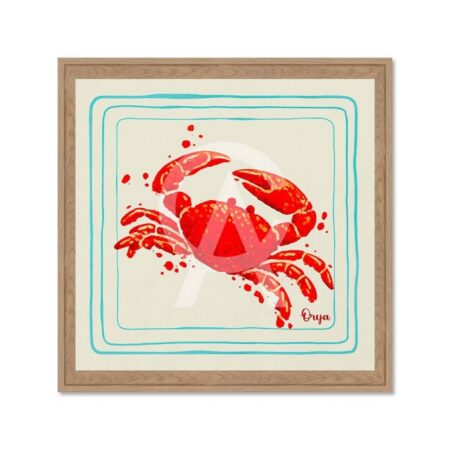 Cadre Petit Format Crabe Rouge
