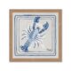 Cadre Petit Format Homard Bleu