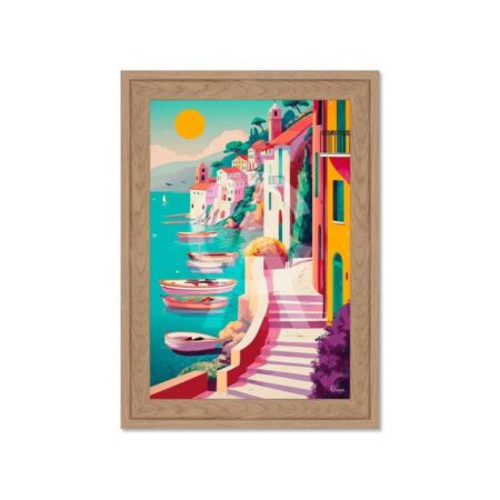 Mini Déco Vue sur le Port Ensoleillé