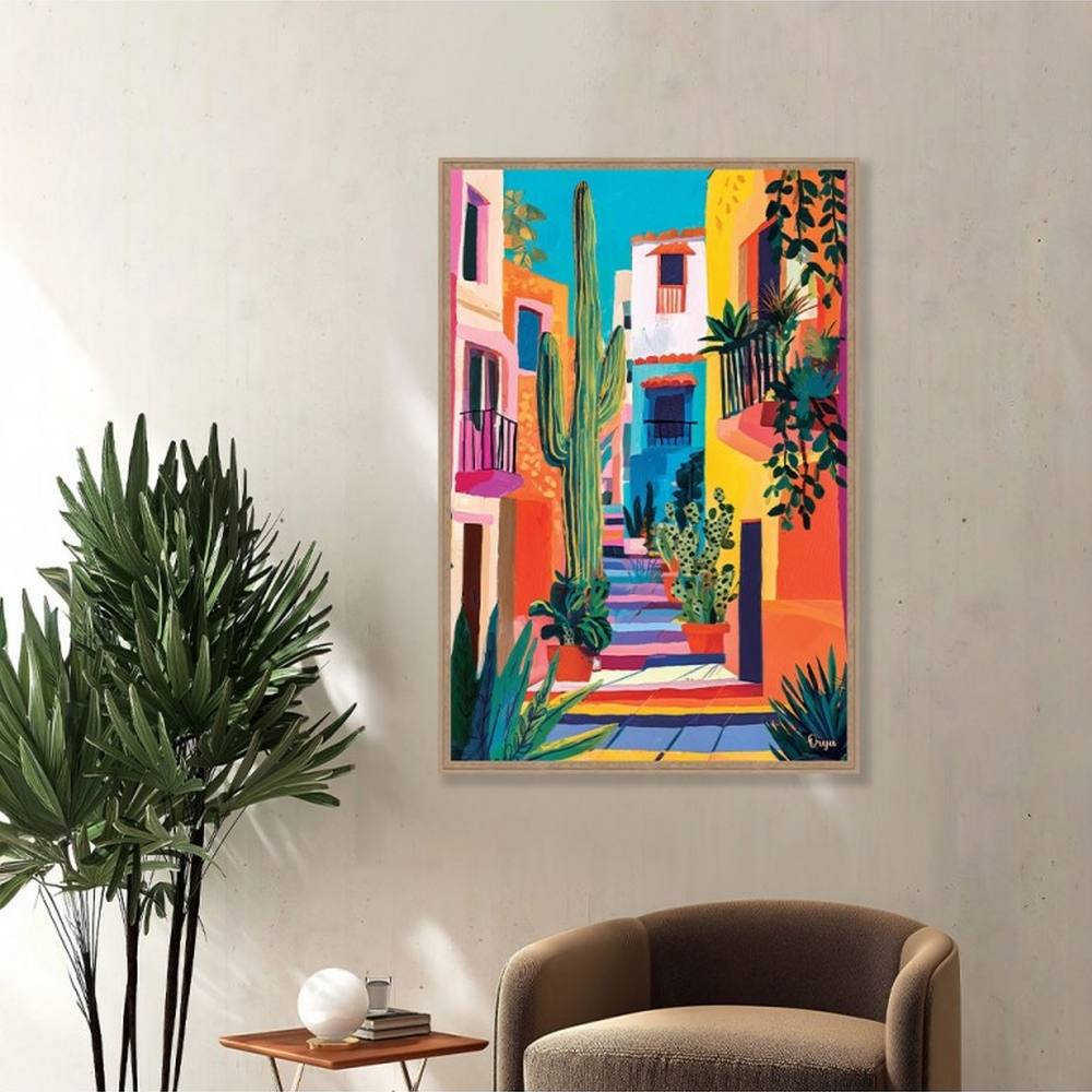 decoration_salle_attente_original_ruelle_multicolore_fleuri_orya_tableaux_caf_26158 Décoration Ruelle Fleurie Multicolore