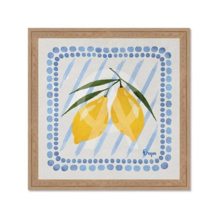 Encadrement Lot Citrons Jaunes