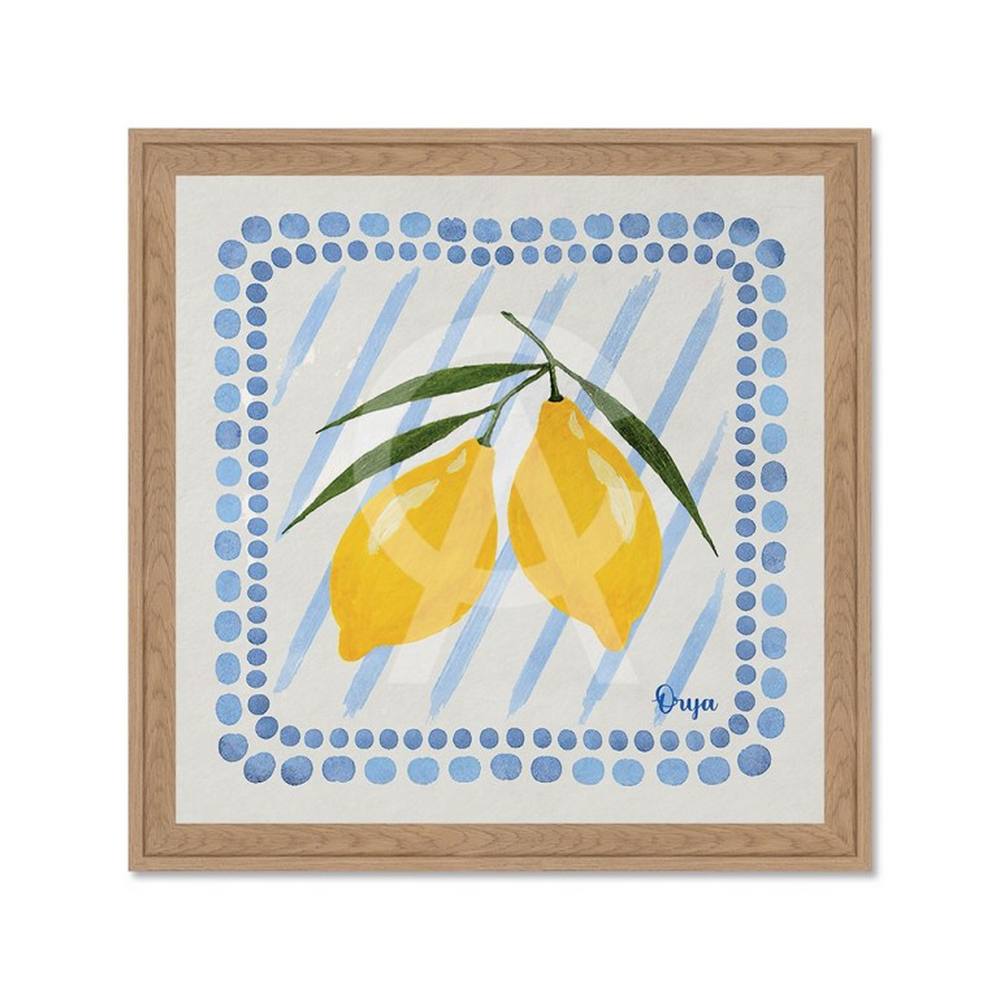 Encadrement Lot Citrons Jaunes