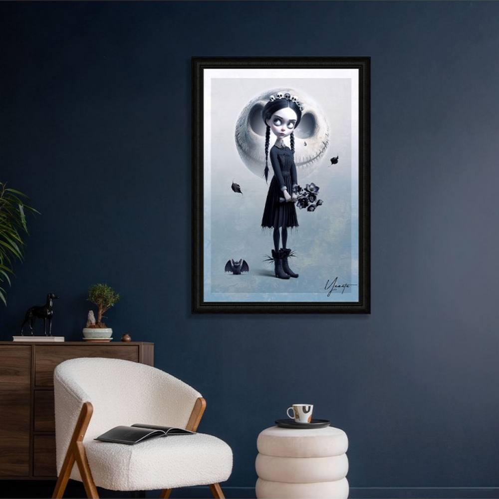 idee_decoration_murale_originale_gothique_fillette_tete_mort_yamata_2_mysterieux Idée décoration murale originale
