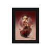 Cadre Fille Danse Robe Rouge