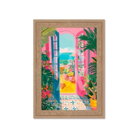 Mini Tableau Méditerranéen Multicolore