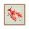 Petit Encadrement Homard Rouge Orya
