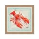 Petit Encadrement Homard Rouge Orya