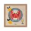 Petit Tableau Assiette Crabe