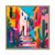 Tableau Carré Colorée Cactus Plantes