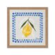 Tableau Citron Jaune Points Bleues