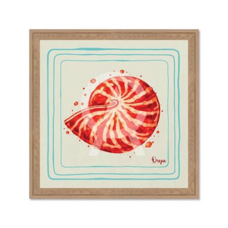 Tableau Coquillage Orange Orya