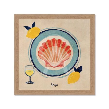 Tableau Coquille Saint Jacques Orya