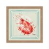 Tableau Crevette Rouge Déco Estivale