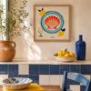 tableau_decoration_cuisine_coquillage_orange_rouge_orya_coquille_cal_26174 Petite Déco Cuisine Coquillage