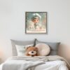 tableau_enfant_garcon_toile_encadree_metier_patissier_decoration_douceur_reves tableau enfant garçon toile encadrée