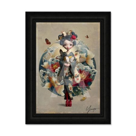 Tableau Femme Asiatique Rétro