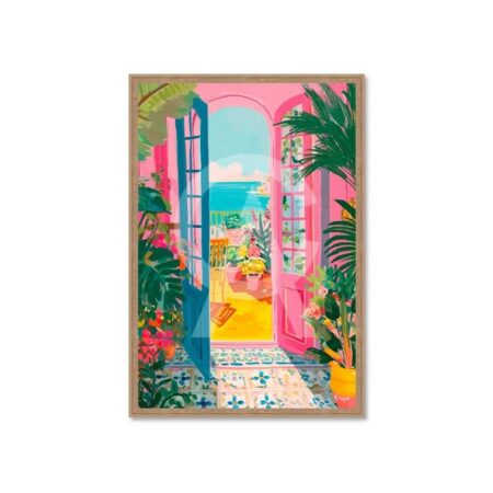 Tableau Fenêtre Ouverte sur la Méditerranée