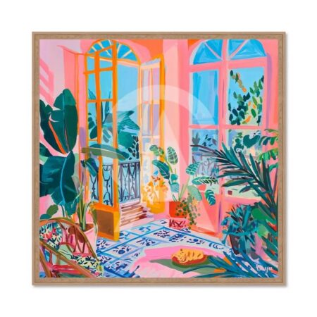 Tableau Fenêtres Ouvertes sur Balcon
