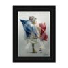Tableau Fille Drapeau Français