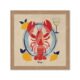 Tableau Homard Rouge Assiette Bleue