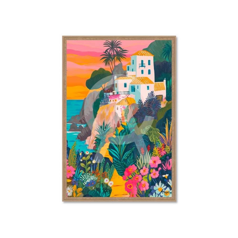 Tableau Maisons Bord de Mer Orya