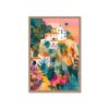 tableau_mural_bord_de_mer_maisons_sur_la_colline_orya_caf_26160 Cadre Murale Bord de Mer