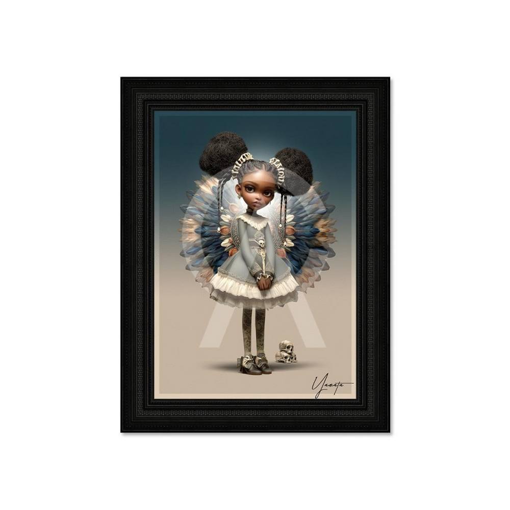 Tableau Petit Format Fillette Ailes